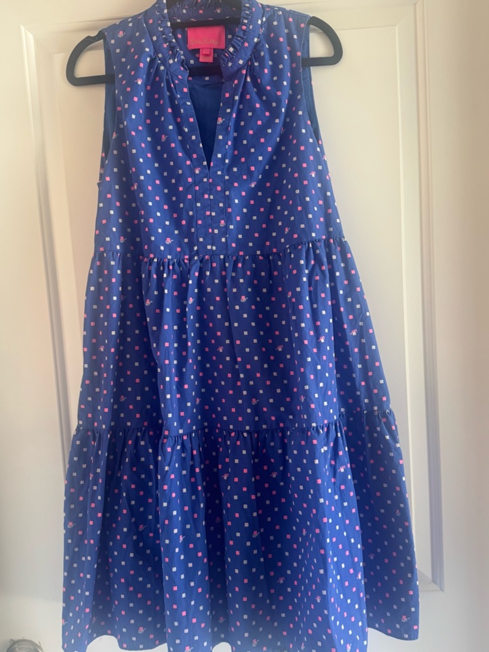 Lilly Pulitzer Novella Swing Dress in Borealis Blue Lilly Squared size medium - Picture 7 of 7